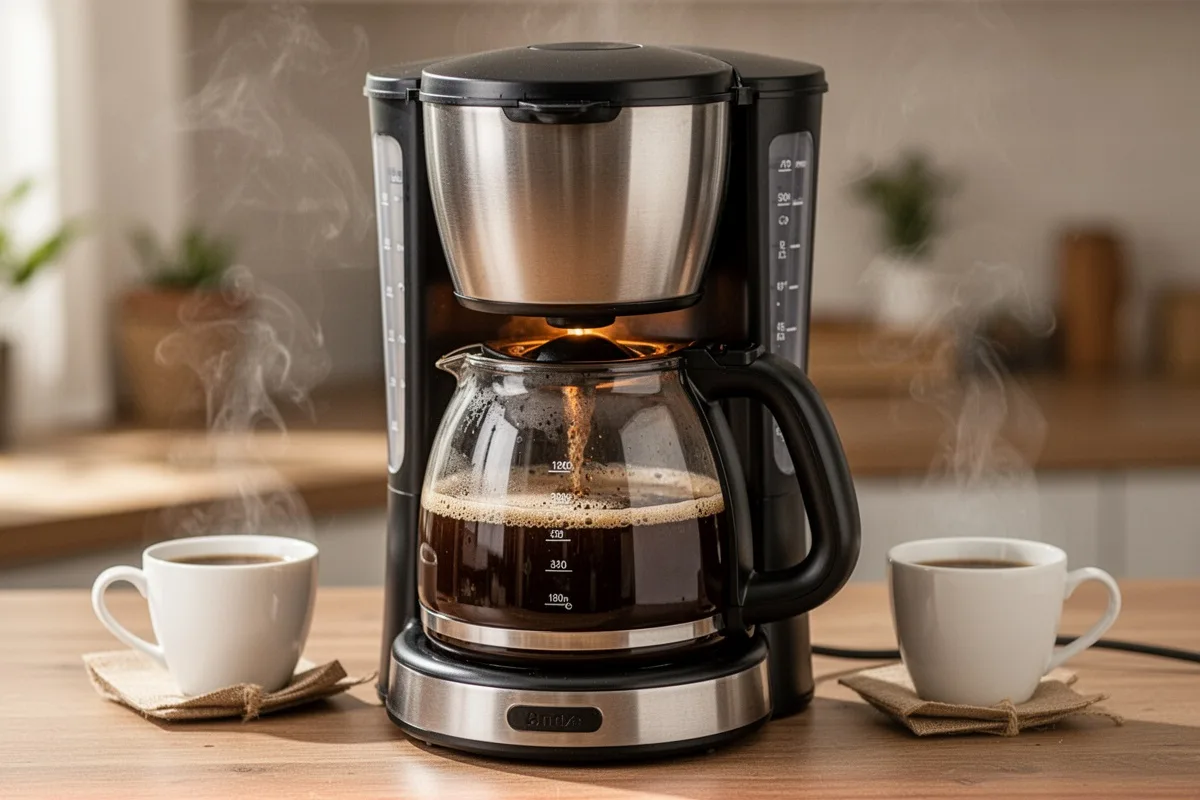 thermal carafe drip coffee machine keeping coffee warm without burning